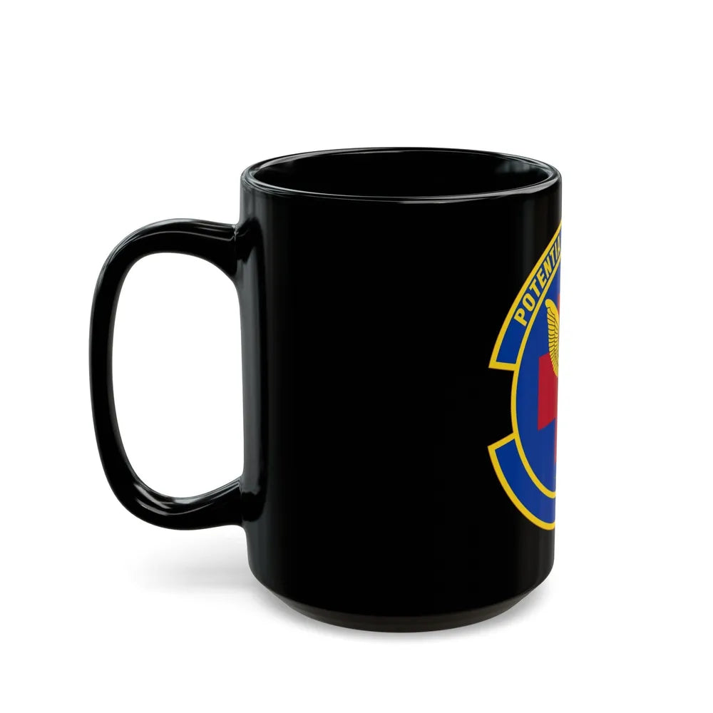 19 Healthcare Operations Squadron AMC (U.S. Air Force) Black Coffee Mug-Go Mug Yourself