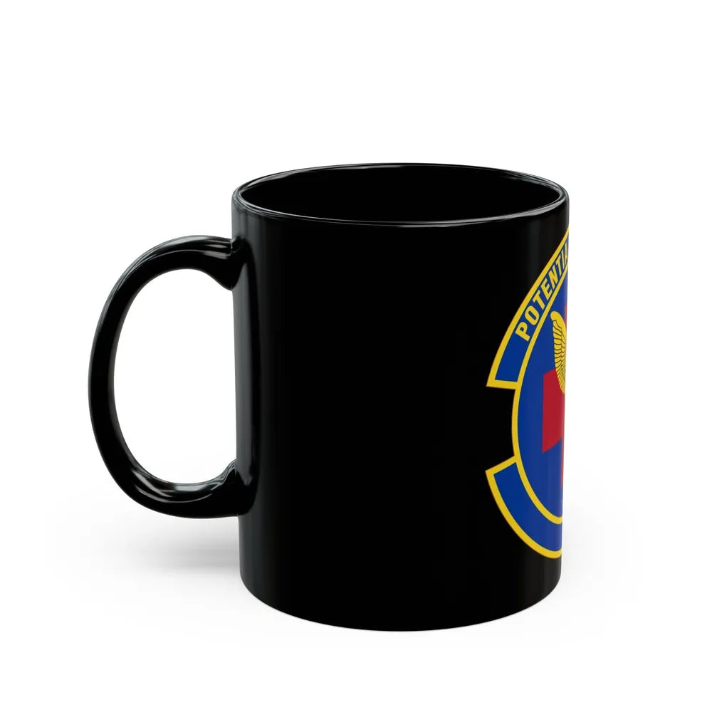 19 Healthcare Operations Squadron AMC (U.S. Air Force) Black Coffee Mug-Go Mug Yourself