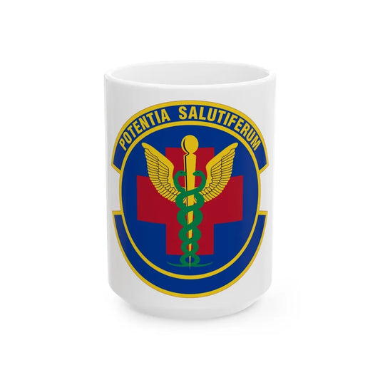 19 Healthcare Operations Squadron AMC (U.S. Air Force) White Coffee Mug-15oz-Go Mug Yourself