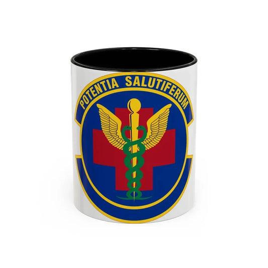 19 Healthcare Operations Squadron AMC (U.S. Air Force) Accent Coffee Mug 11oz Black - Go Mug Yourself