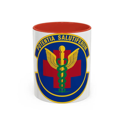 19 Healthcare Operations Squadron AMC (U.S. Air Force) Accent Coffee Mug 11oz Red - Go Mug Yourself