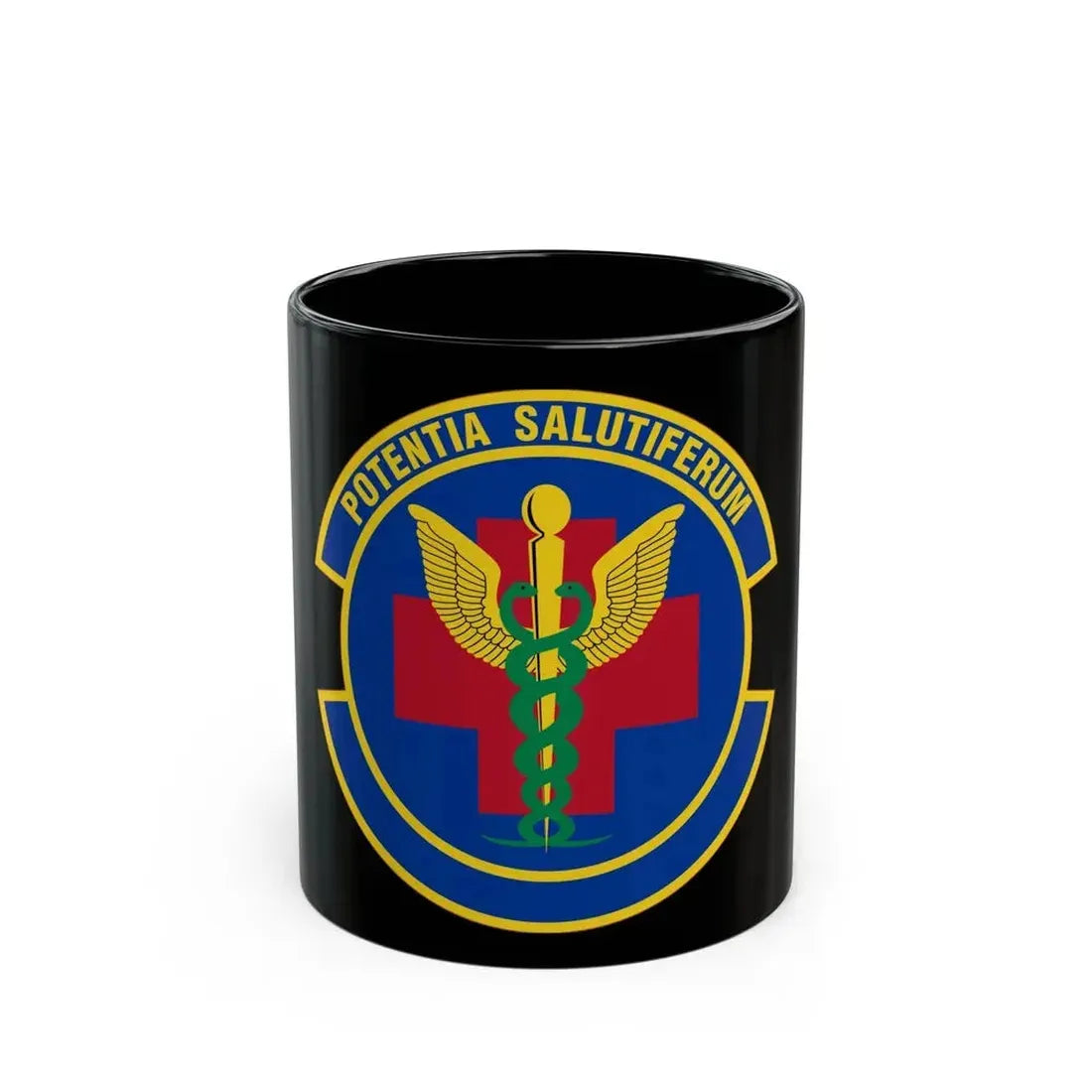 19 Healthcare Operations Squadron AMC (U.S. Air Force) Black Coffee Mug 11oz - Go Mug Yourself