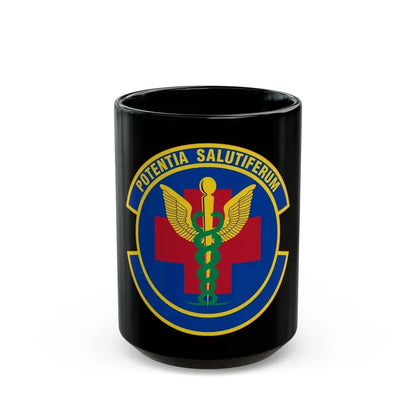 19 Healthcare Operations Squadron AMC (U.S. Air Force) Black Coffee Mug 15oz - Go Mug Yourself