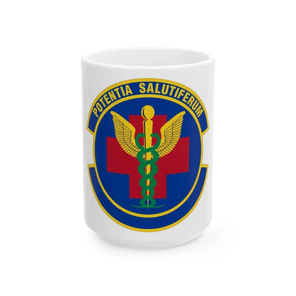 19 Healthcare Operations Squadron AMC (U.S. Air Force) White Coffee Mug 15oz - Go Mug Yourself