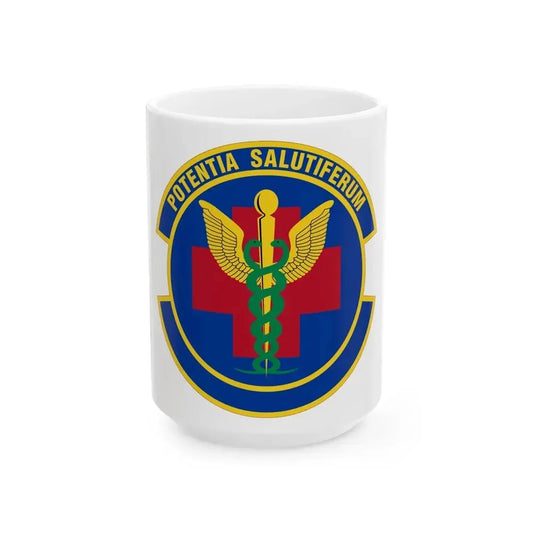 19 Healthcare Operations Squadron AMC (U.S. Air Force) White Coffee Mug 15oz - Go Mug Yourself