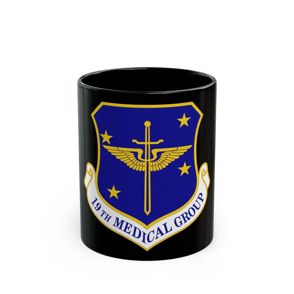 19 Medical Group AMC (U.S. Air Force) Black Coffee Mug-11oz-Go Mug Yourself