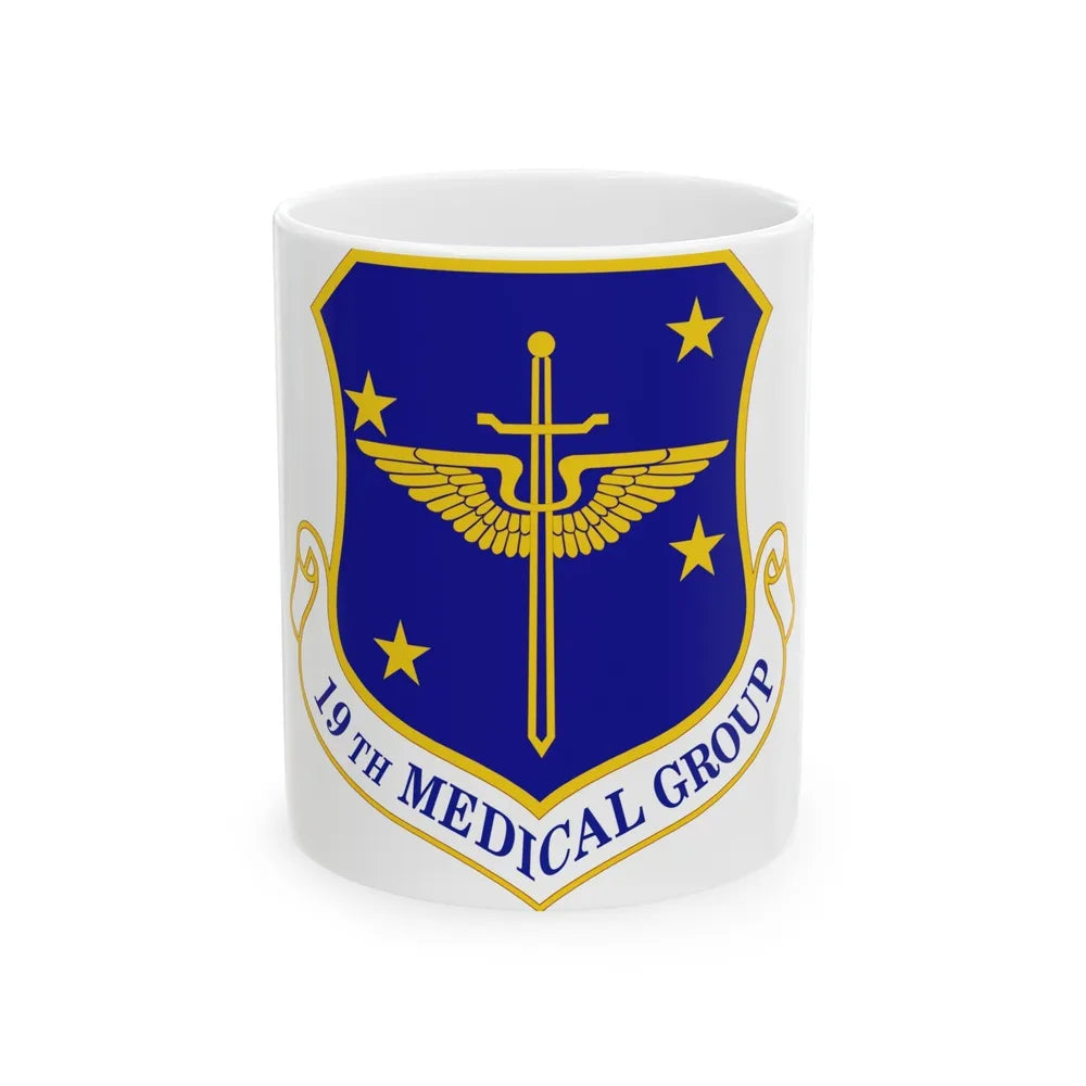 19 Medical Group AMC (U.S. Air Force) White Coffee Mug-11oz-Go Mug Yourself