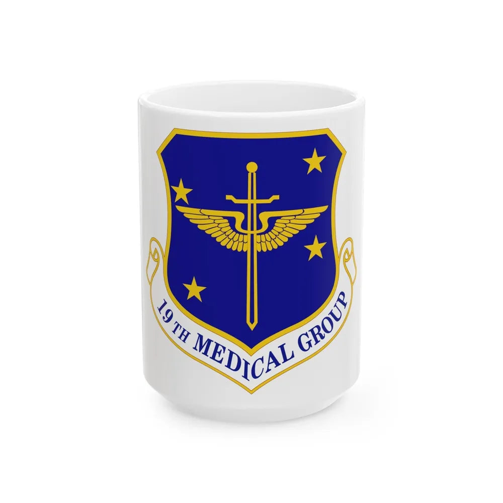 19 Medical Group AMC (U.S. Air Force) White Coffee Mug-15oz-Go Mug Yourself