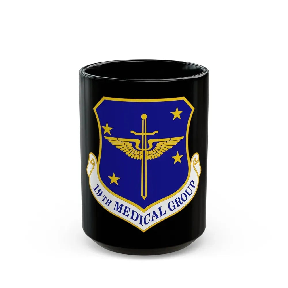 19 Medical Group AMC (U.S. Air Force) Black Coffee Mug 15oz - Go Mug Yourself