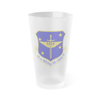 19 Medical Group AMC (U.S. Air Force) Frosted Pint Glass 16oz 16oz Frosted - Go Mug Yourself