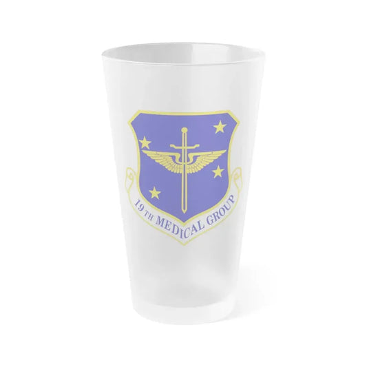 19 Medical Group AMC (U.S. Air Force) Frosted Pint Glass 16oz 16oz Frosted - Go Mug Yourself