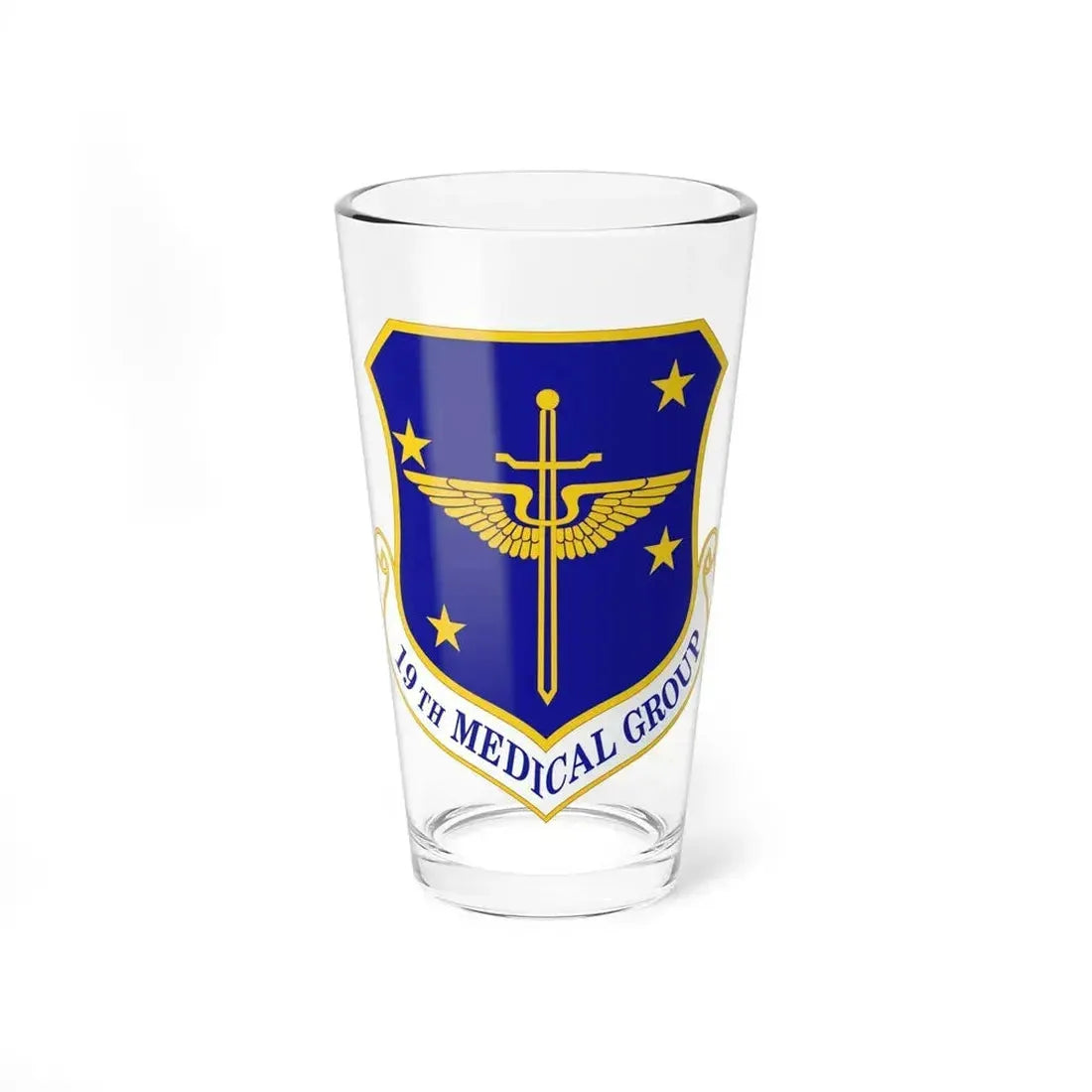 19 Medical Group AMC (U.S. Air Force) Pint Glass 16oz 16oz - Go Mug Yourself