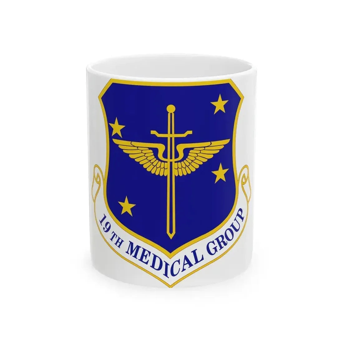 19 Medical Group AMC (U.S. Air Force) White Coffee Mug 11oz - Go Mug Yourself