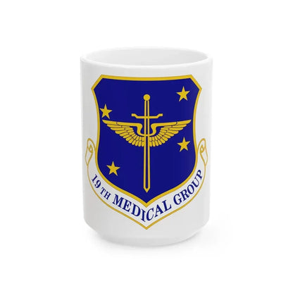 19 Medical Group AMC (U.S. Air Force) White Coffee Mug 15oz - Go Mug Yourself