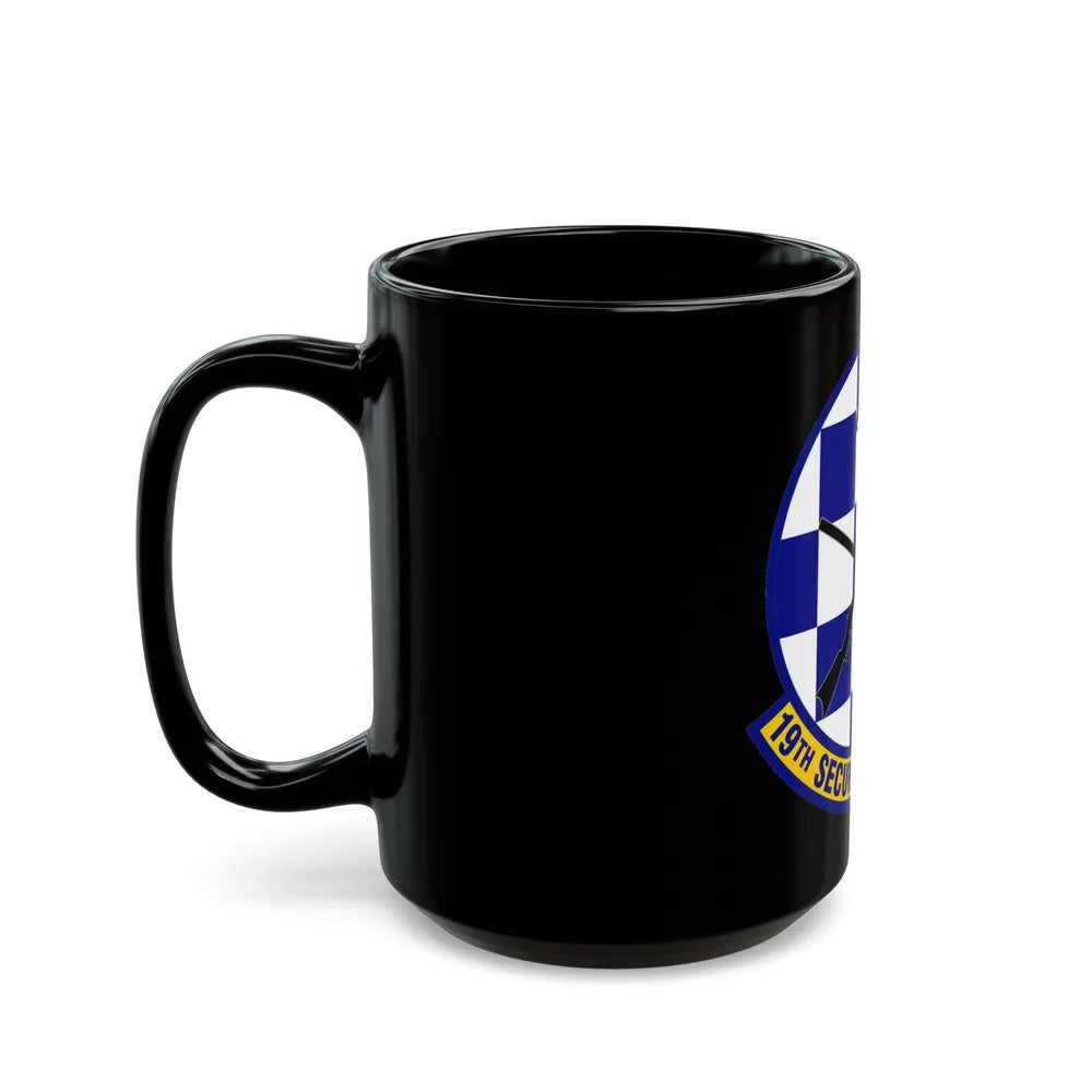 19 Security Forces Squadron AMC (U.S. Air Force) Black Coffee Mug-Go Mug Yourself