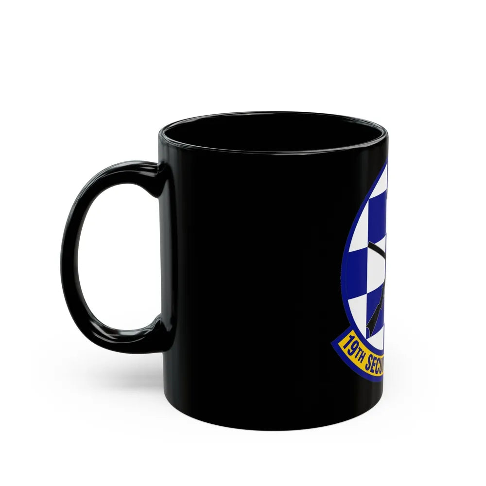 19 Security Forces Squadron AMC (U.S. Air Force) Black Coffee Mug-Go Mug Yourself