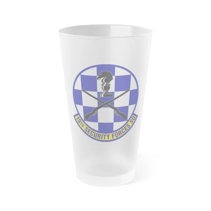 19 Security Forces Squadron AMC (U.S. Air Force) Frosted Pint Glass 16oz-16oz-Frosted-Go Mug Yourself