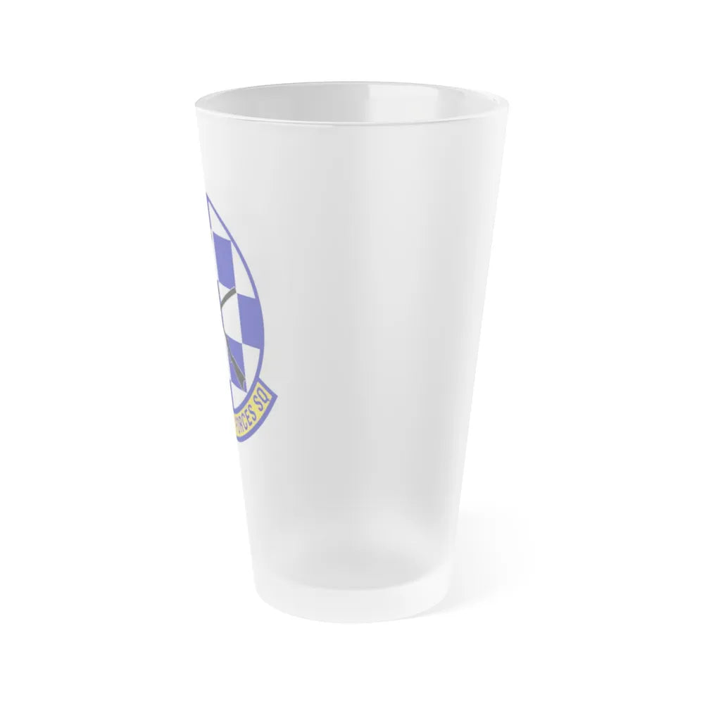 19 Security Forces Squadron AMC (U.S. Air Force) Frosted Pint Glass 16oz-Go Mug Yourself