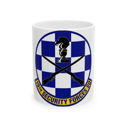 19 Security Forces Squadron AMC (U.S. Air Force) White Coffee Mug-11oz-Go Mug Yourself