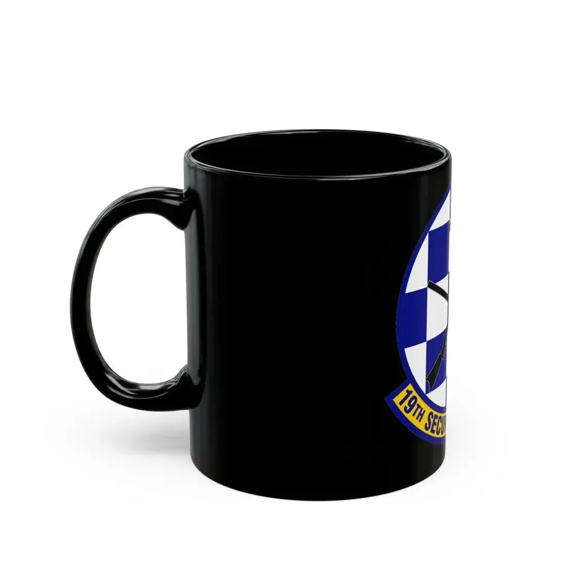 19 Security Forces Squadron AMC (U.S. Air Force) Black Coffee Mug - Go Mug Yourself