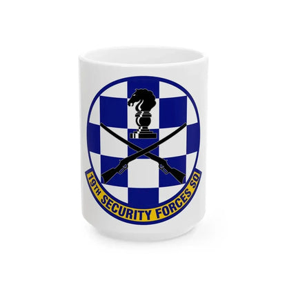 19 Security Forces Squadron AMC (U.S. Air Force) White Coffee Mug 15oz - Go Mug Yourself