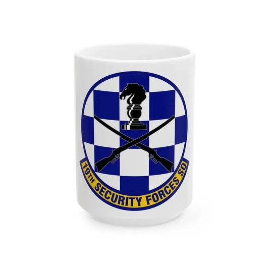 19 Security Forces Squadron AMC (U.S. Air Force) White Coffee Mug 15oz - Go Mug Yourself