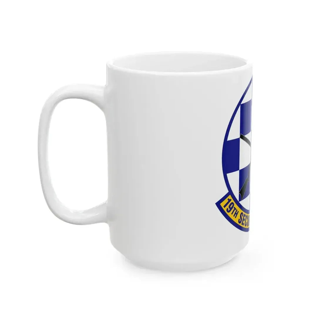 19 Security Forces Squadron AMC (U.S. Air Force) White Coffee Mug - Go Mug Yourself