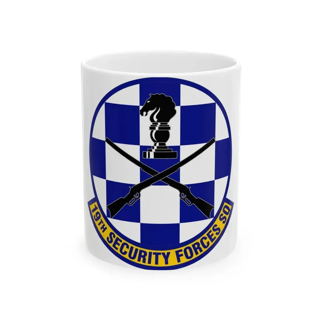 19 Security Forces Squadron AMC (U.S. Air Force) White Coffee Mug - Go Mug Yourself