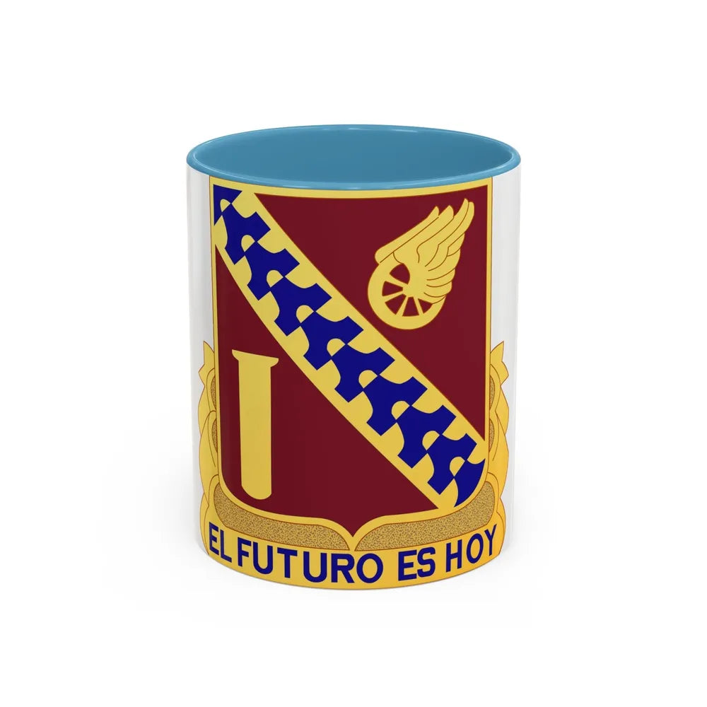 19 Transportation Battalion (U.S. Army) Accent Coffee Mug-11oz-Light Blue-Go Mug Yourself