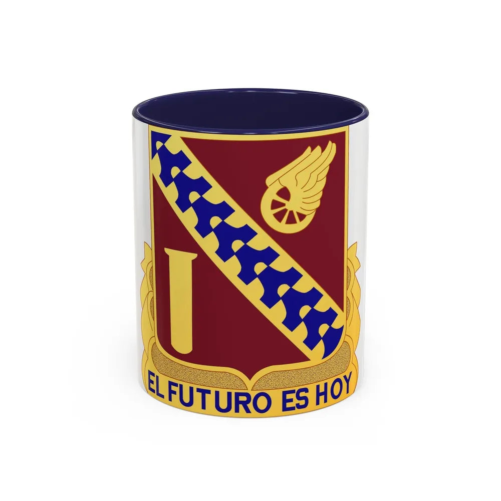 19 Transportation Battalion (U.S. Army) Accent Coffee Mug-11oz-Navy-Go Mug Yourself