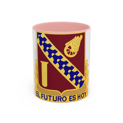 19 Transportation Battalion (U.S. Army) Accent Coffee Mug-11oz-Pink-Go Mug Yourself