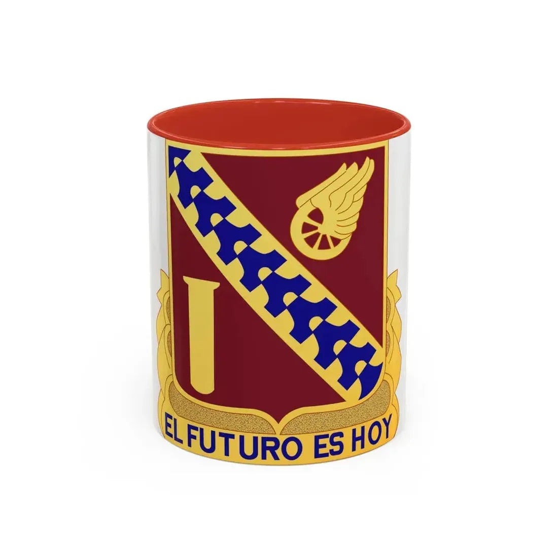 19 Transportation Battalion (U.S. Army) Accent Coffee Mug 11oz Red - Go Mug Yourself