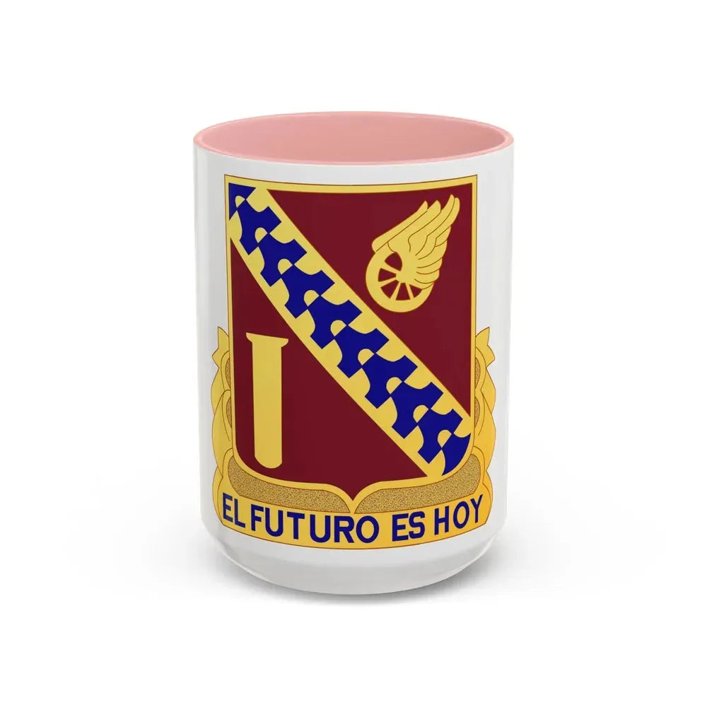 19 Transportation Battalion (U.S. Army) Accent Coffee Mug 15oz Pink - Go Mug Yourself