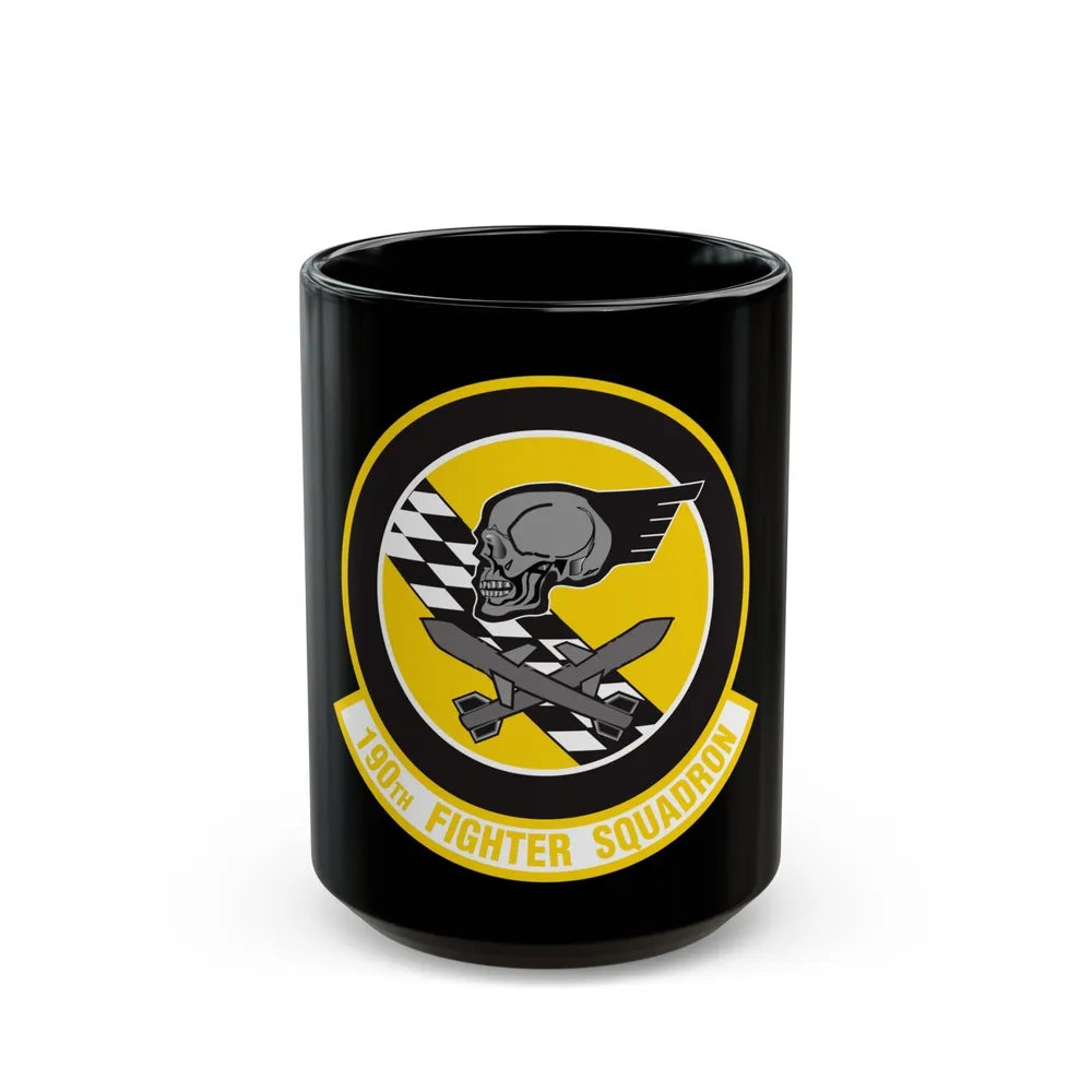 190 Fighter Squadron (U.S. Air Force) Black Coffee Mug-15oz-Go Mug Yourself