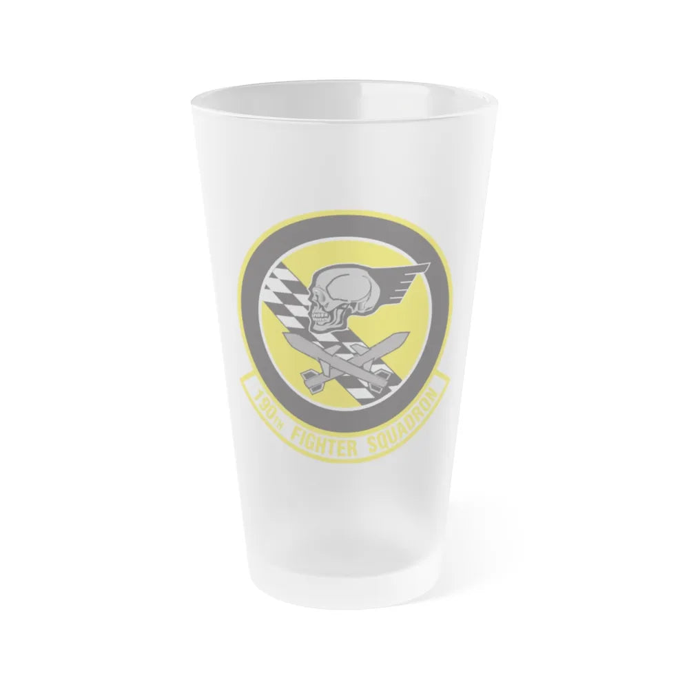 190 Fighter Squadron (U.S. Air Force) Frosted Pint Glass 16oz-16oz-Frosted-Go Mug Yourself