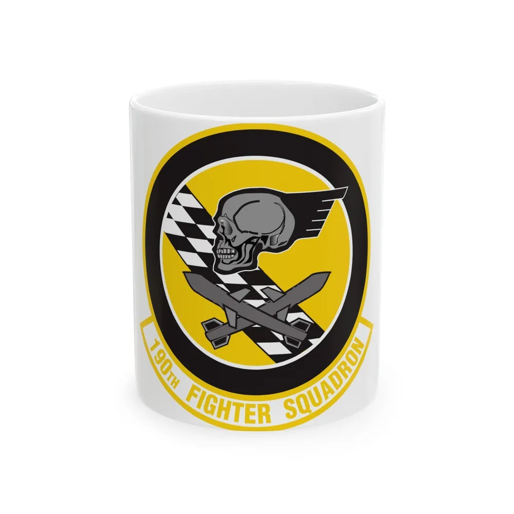 190 Fighter Squadron (U.S. Air Force) White Coffee Mug-11oz-Go Mug Yourself