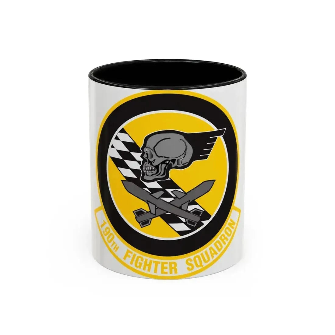 190 Fighter Squadron (U.S. Air Force) Accent Coffee Mug 11oz Black - Go Mug Yourself