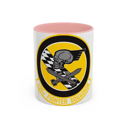 190 Fighter Squadron (U.S. Air Force) Accent Coffee Mug 11oz Pink - Go Mug Yourself