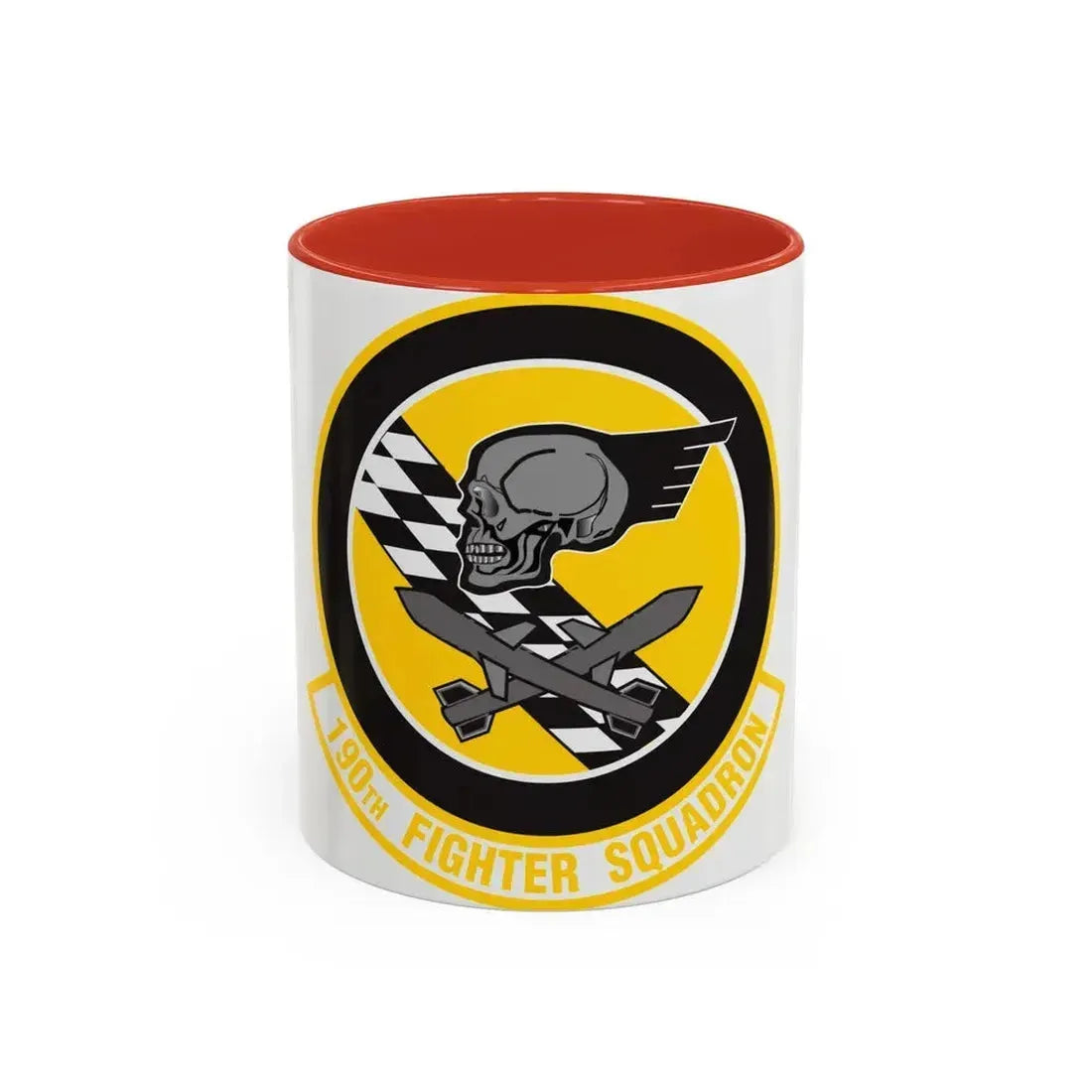 190 Fighter Squadron (U.S. Air Force) Accent Coffee Mug 11oz Red - Go Mug Yourself
