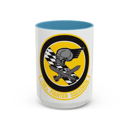 190 Fighter Squadron (U.S. Air Force) Accent Coffee Mug 15oz Light Blue - Go Mug Yourself