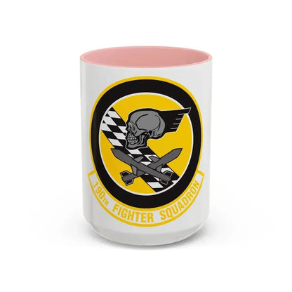 190 Fighter Squadron (U.S. Air Force) Accent Coffee Mug 15oz Pink - Go Mug Yourself