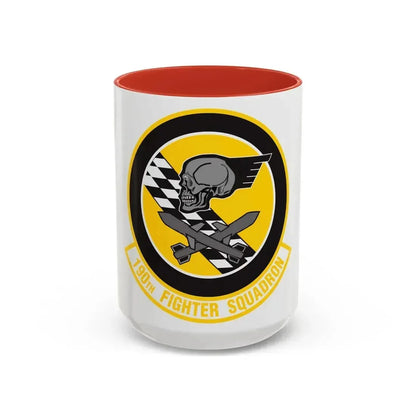 190 Fighter Squadron (U.S. Air Force) Accent Coffee Mug 15oz Red - Go Mug Yourself