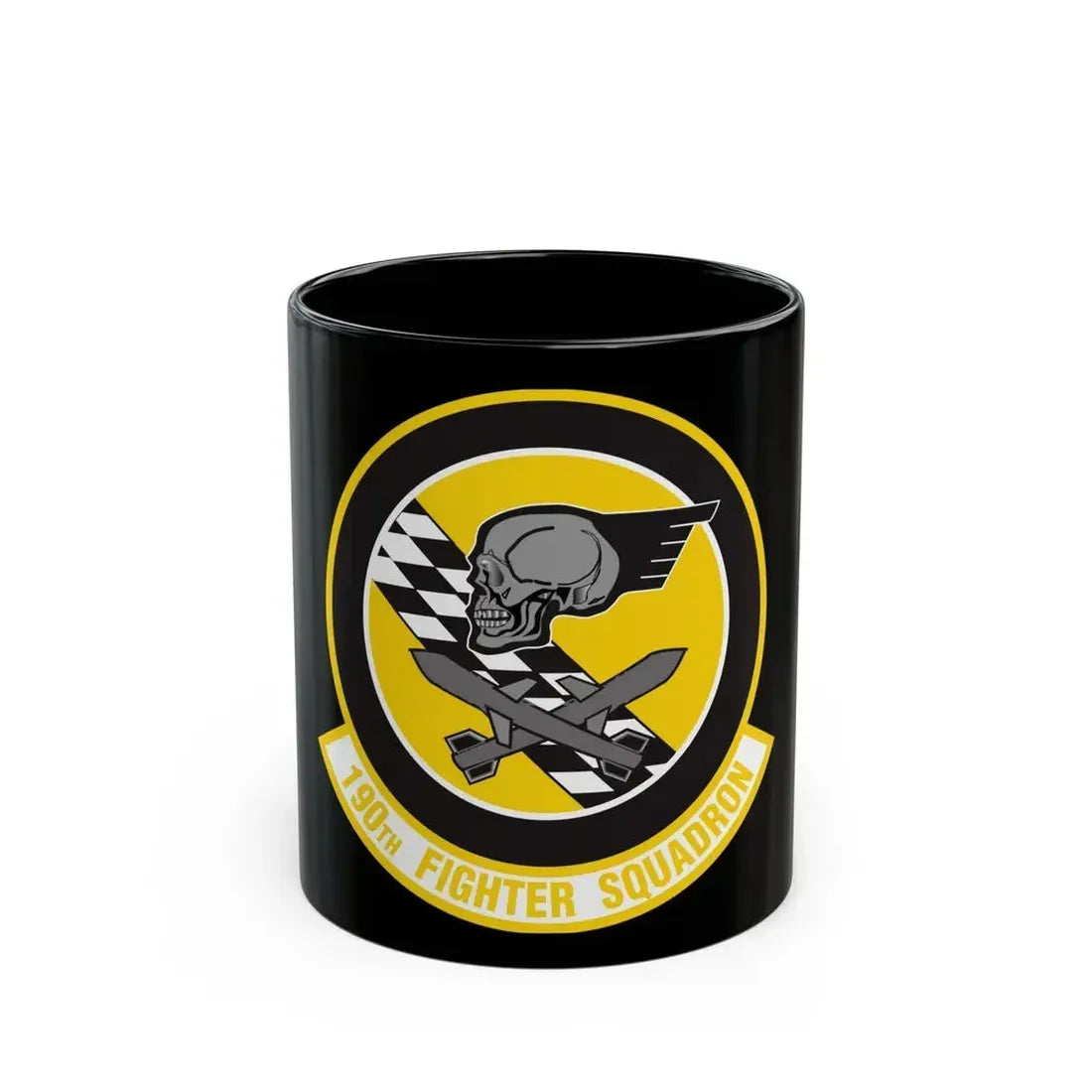 190 Fighter Squadron (U.S. Air Force) Black Coffee Mug 11oz - Go Mug Yourself