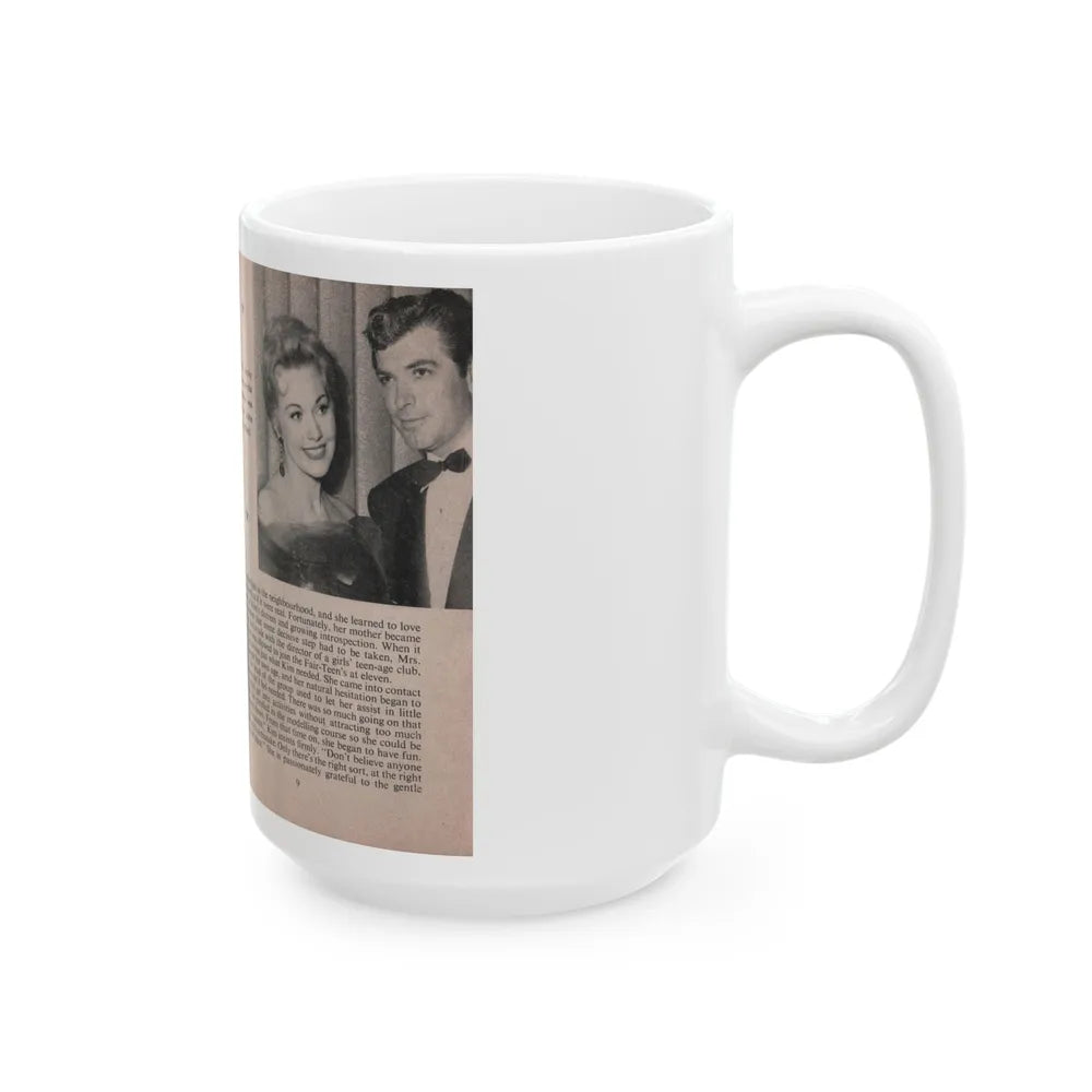 Kim Novak #143 - Scanned Mag. 66 Photos (Vintage Female Icon) White Coffee Mug-Go Mug Yourself