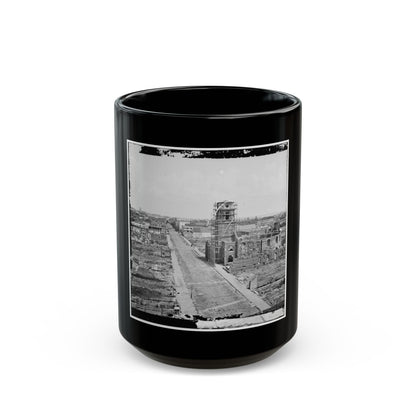 Charleston, S.C. View From Roof Of The Mills House, Looking Up Meeting Street; Ruins Of The Circular Church In Center (U.S. Civil War) Black Coffee Mug