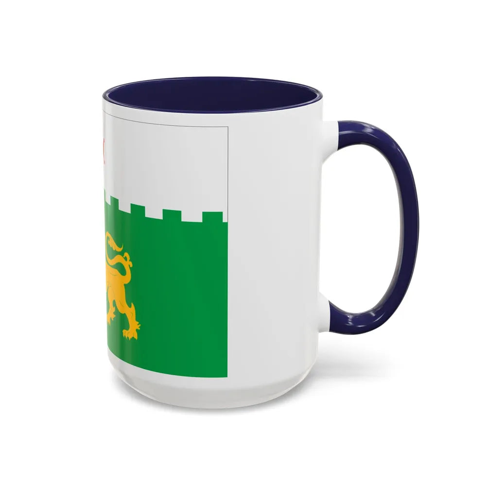 Flag of Akhaltsikhe Georgia - Accent Coffee Mug-Go Mug Yourself