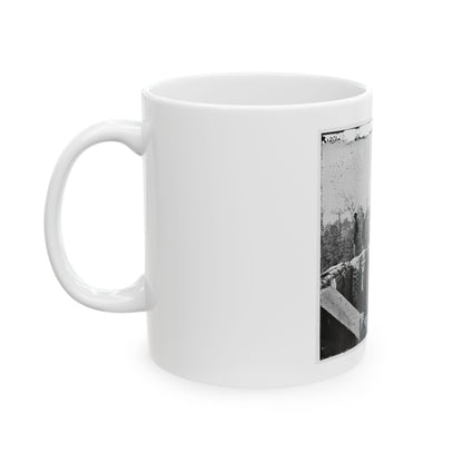 Atlanta, Georgia. Sherman's Men In Confederate Fort East Of Atlanta (U.S. Civil War) White Coffee Mug