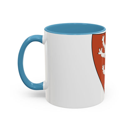 Lesser coat of arms of the Kingdom of Bohemia (Wenceslaus II of Bohemia) - Accent Coffee Mug
