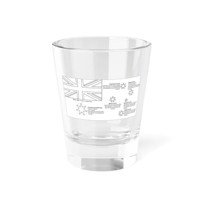 Flag of Australia template (Australia) Shot Glass 1.5oz