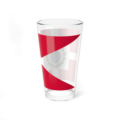 Navy Rank Flag of General Admiral Denmark (Denmark) Pint Glass 16oz